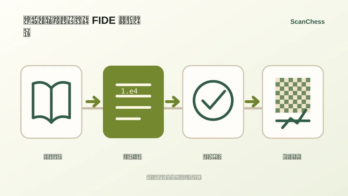 每位棋手都该知道的 FIDE 记谱规则的流程示意图