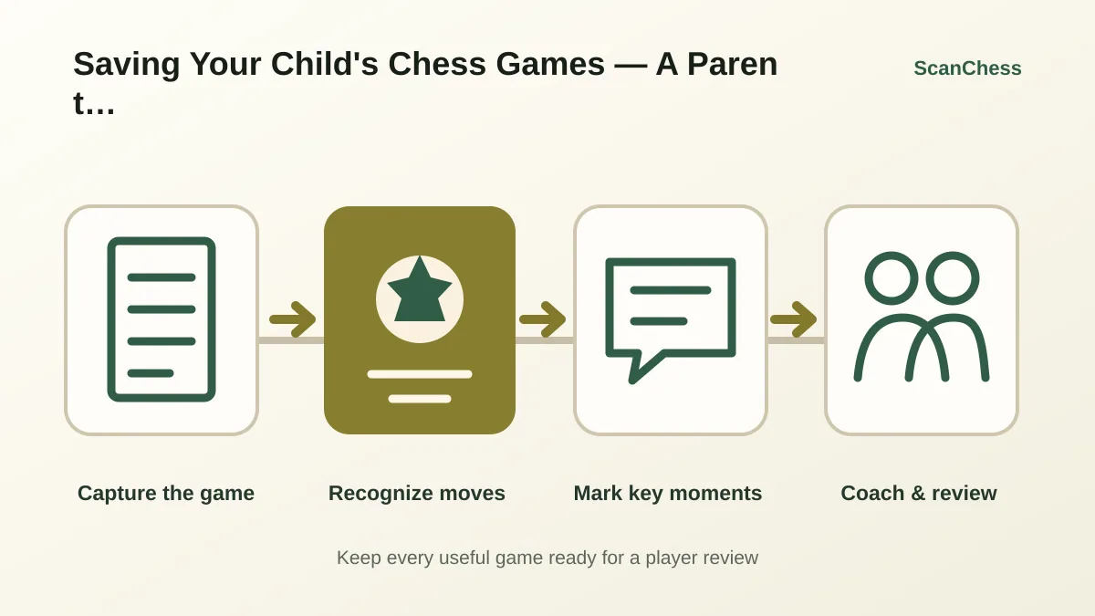 Saving Your Child's Chess Games — A Parent's Guide的 ScanChess 工作流